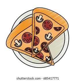 pizza vector illustration