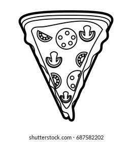 pizza vector illustration