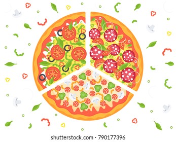 Pizza vector illustration