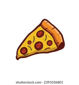 pizza vector illustration, can be used for wall posters, icons on menus, etc