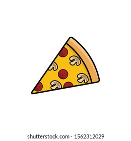 PIZZA VECTOR  ILLUSTRATION ICONS. ICON IMAGE