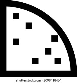 pizza vector illustration isolated on a transparent background. stroke vector icons for concept or web graphics.