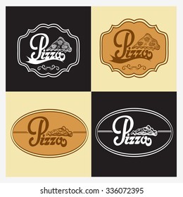 Pizza
Vector illustration of labels in retro style.