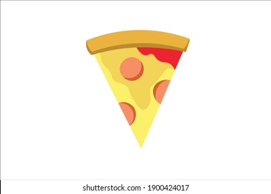 Pizza Flat Iconflat Design Style Modern Stock Vector (Royalty Free ...