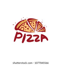 Pizza Vector Logo Stock Vector (Royalty Free) 1077045566 | Shutterstock