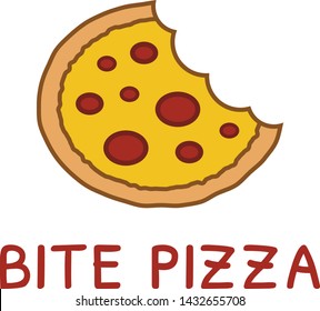 Pizza vector logo design template
