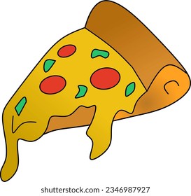 pizza vector logo illustration on white background