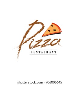 Pizza vector Logo. Template Design Vector Design Illustration Eps.10. Pizza restaurant vector logo
