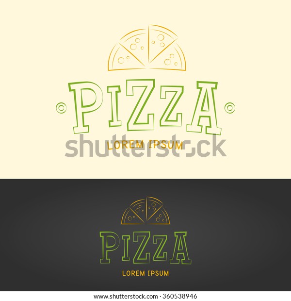 Pizza Vector Logo Template Pizzeria Restaurant Stock Vector (Royalty ...