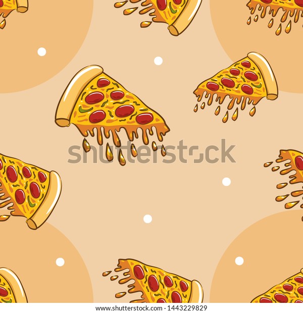 Pizza Vector Pattern Graphic Design Stock Vector (Royalty Free ...