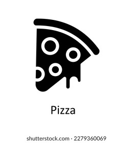 Pizza Vector       Solid Icons. Simple stock illustration stock
