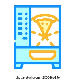 pizza vending machine color icon vector. pizza vending machine sign. isolated symbol illustration