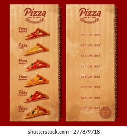 pizza vintage frame