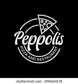 Design des Pizza-Vintage-Logos