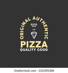 Pizza Vintage Typography Labels, Emblems, Logo Templates