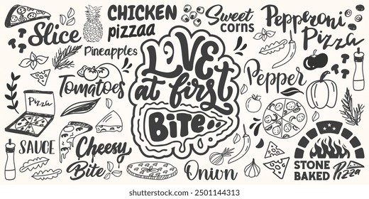 Pizza Wallpaper Background Vector EPS