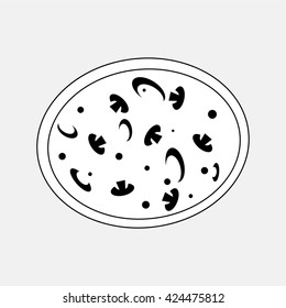 Pizza web icon.