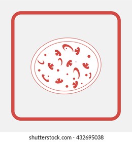 Pizza web icon.