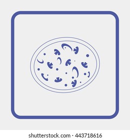 Pizza web icon.