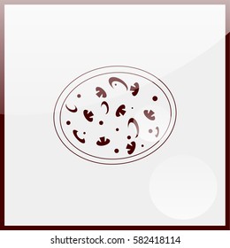 Pizza web icon.