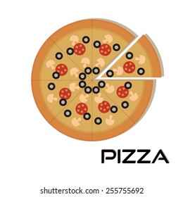 Pizza web icon.Pizza vector.