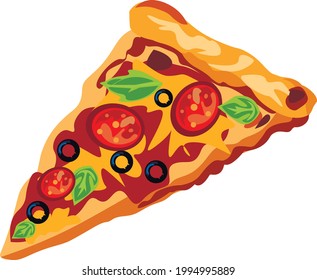 Pizza.illustration is suitable for creating menus, business cards, logos, icons and presentations.