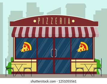 Pizzeria Flat Design
