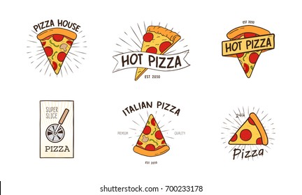 Vector Pizza Logo Stock Illustration - Download Image Now - Pizza