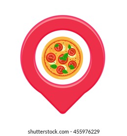 Pizzeria map pointer