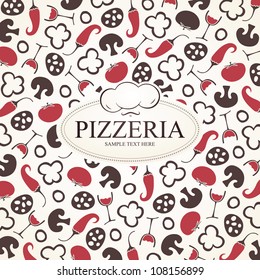 Pizzeria menu design