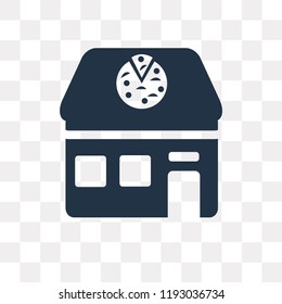 Pizzeria vector icon isolated on transparent background, Pizzeria transparency concept can be used web and mobile
