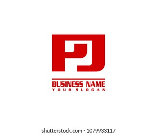 PJ company linked letter logo