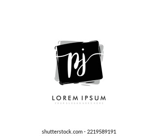 PJ Initial beauty monogram logo vector