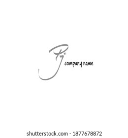 PJ Initial Isolated logo for identity