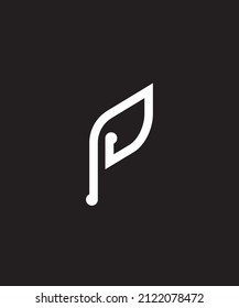 PJ or JP Elegance and modern monogram logo name initials