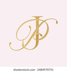 PJ, JP, logo PJ ,Letter PJ,Monogramm PJ, Vektorgrafik, Logo, Hochzeit Monogramm Initialen, Hochzeit Logo, Hochzeit Monogramm,Logo Design, Kalligrafie,Buchstaben,Alphabet