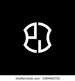 PJ letter logo creative design with vector graphic, Abc simple and modern logo design.