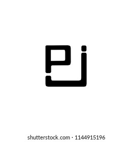Pj Letter Vector Logo