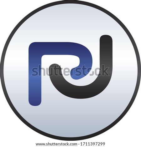PJ Logo Design PJ font based Letter logo , PJ Letters with circle boundry Vector Icon Logo Custom Illustration