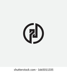 PJ logo design and sign