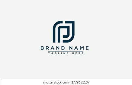 PJ Logo Design Template Vector Graphic Branding Element.