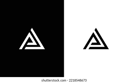 PJ Logo Design Template Vector Graphic Branding Element.