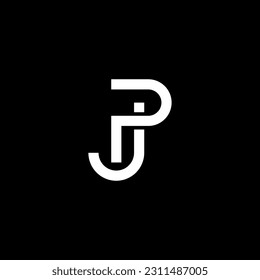 PJ Logo, PJ Monogram, Initial PJ Logo, Letter PJ Logo, Icon, Vector