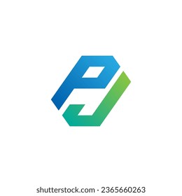 PJ-Logo, PJ-Monogramm-Logo, PJ-Logo, PJ-Logo, Letter PJ-Logo, Symbol, Vektorgrafik