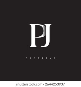 
PJ Monogramm Logo Minimal Eleganter Buchstabe für Luxus, Mode   Kreative Marken	
