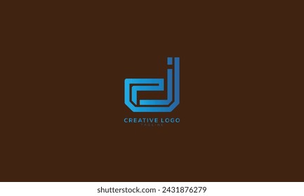PJ PJD Abstracto inicial monograma letra alfabeto logo diseño