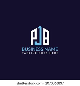 PJB logo design, BJP monogram vector
