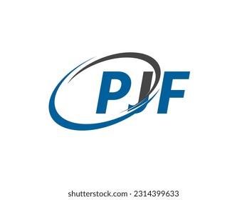 PJF-Brief kreatives, modernes, elegantes Logo-Design