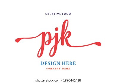 PJK lettering logo is simple, easy to understand and authoritative