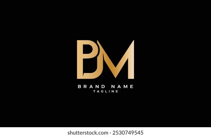 PJM, PMJ, JPM, JMP, MJP, MPJ, Abstract initial monogram letter alphabet logo design